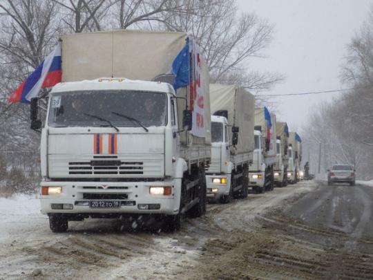Очередной российский «гумконвой» вторгся в Украину (видео)