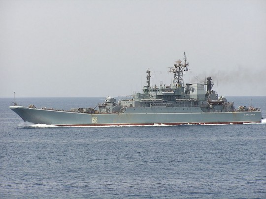 Боевиков ЧВК Вагнера доставляли в Сирию на десантном корабле ЧФ РФ (фото)