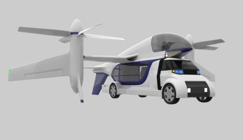Компания Terrafugia представила новую идею летающего автомобиля TF-2