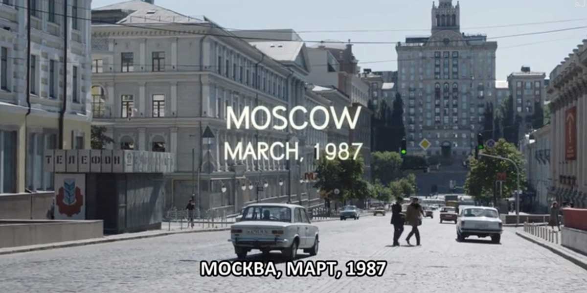 Лето превратили в зиму: появились фото и видео съемок сериала «Чернобыль» в Киеве