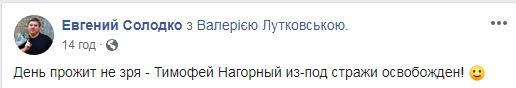 Подозреваемого в госизмене бизнесмена Нагорного отпустили из-под стражи