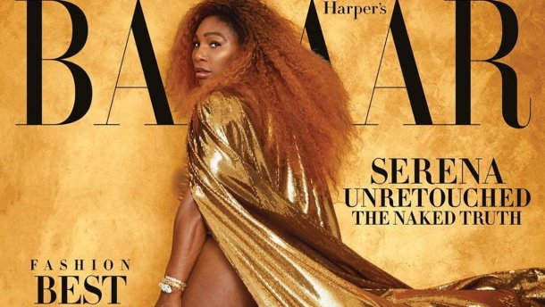 Серена Уильямс засветила накачанные ягодицы на обложке журнала Harpers Bazaar: пикантное фото