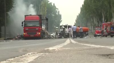 У центрі Запоріжжя вибухнула вантажівка: фото та відео