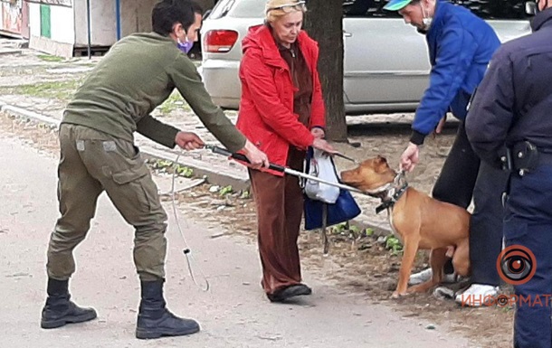 В Днепре бойцовский пес сорвался с поводка и покусал людей
