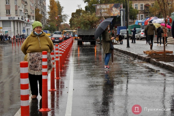 У одесского «Привоза» высадили первые 28 акаций из обещанной мэром тысячи. Фото