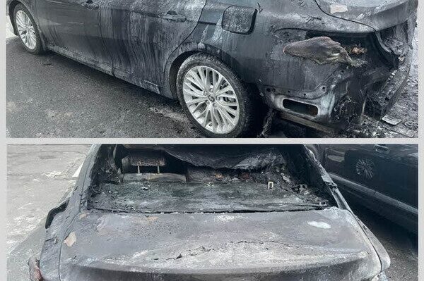 Поджигателей автомобиля чиновника на Лидерсовском бульваре нашли