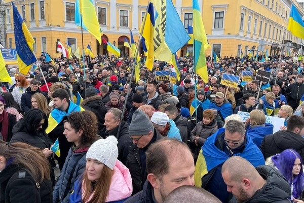 В Одессе прошел патриотический Марш Единства (фото, видео)