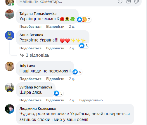 Буча «розквітає»: художниця з Канади допомагає мешканцям міста перетворювати отвори від куль на яскраві квіти (фото)