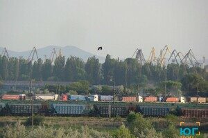 На юге Одесской области образовались огромные пробки из-за сотен фур с зерном