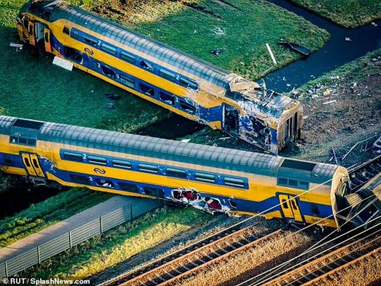 У Нідерландах сталася велика залізнична катастрофа: перші фото та відео