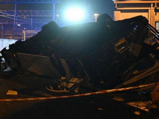 Загинули українці: у&nbsp;Венеції автобус упав з&nbsp;висоти 10 метрів і&nbsp;спалахнув