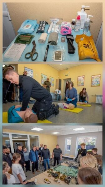 Основи домедичної допомоги, практичні навички самозахисту та&nbsp;взаємодопомоги: у&nbsp;Кам&rsquo;янському відкрили осередок для старшокласників