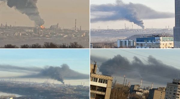 Безпілотники атакували нафтовий гігант в&nbsp;Уфі: вирує пожежа (фото, відео)